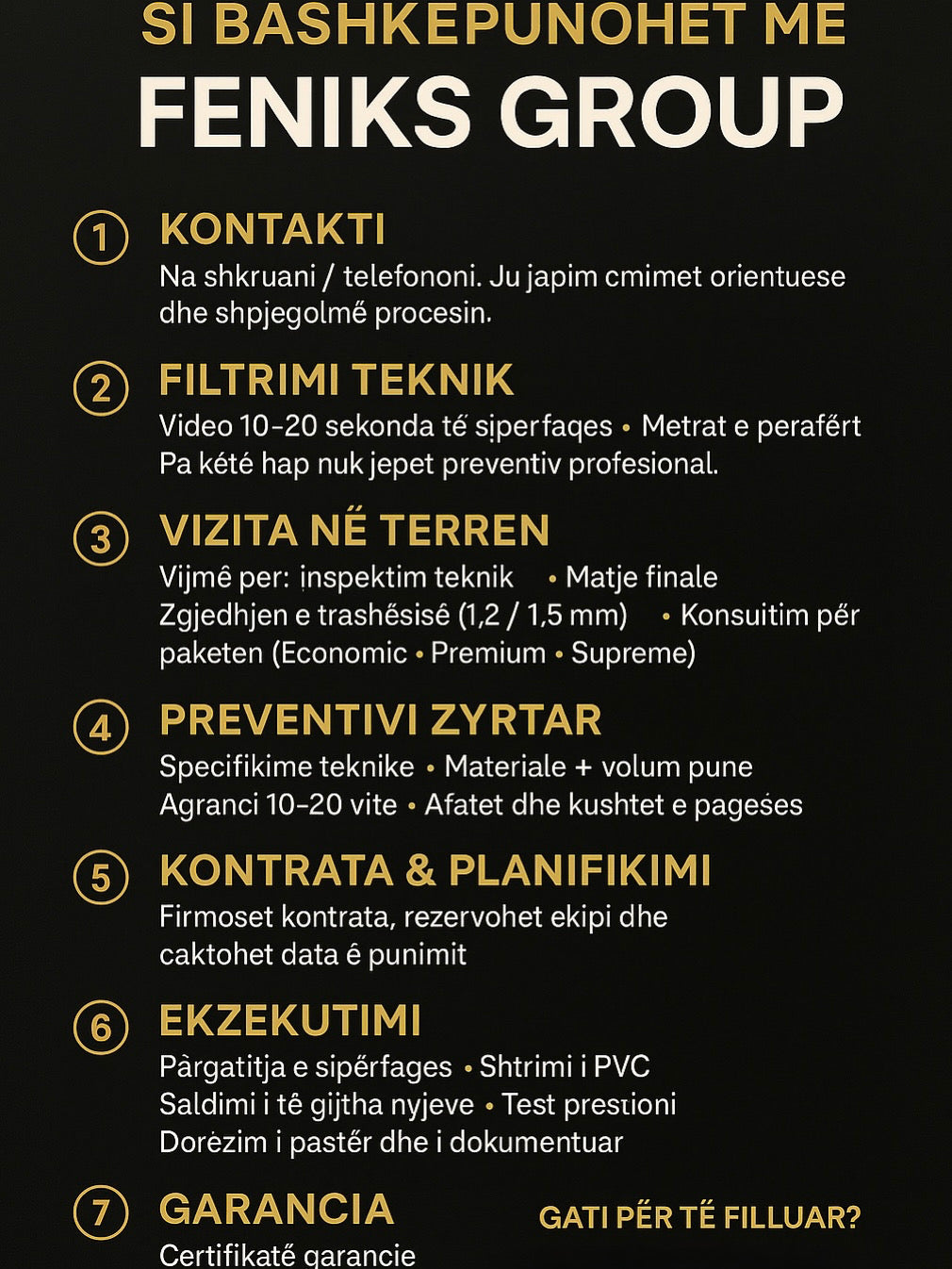 Nga kontakti deri te garancia: Sistemi Feniks Group që e ndryshon lojën.